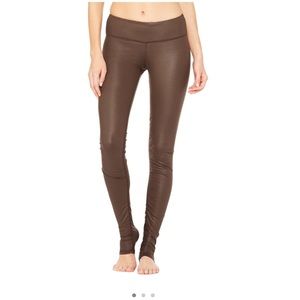 Alo yoga idol legging brown scrunch